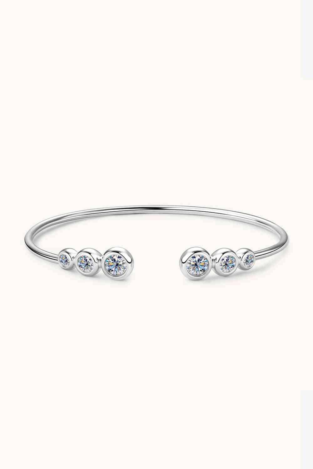 1.8 Carat Moissanite 925 Sterling Silver Bracelet - Clothes For Her Online Store