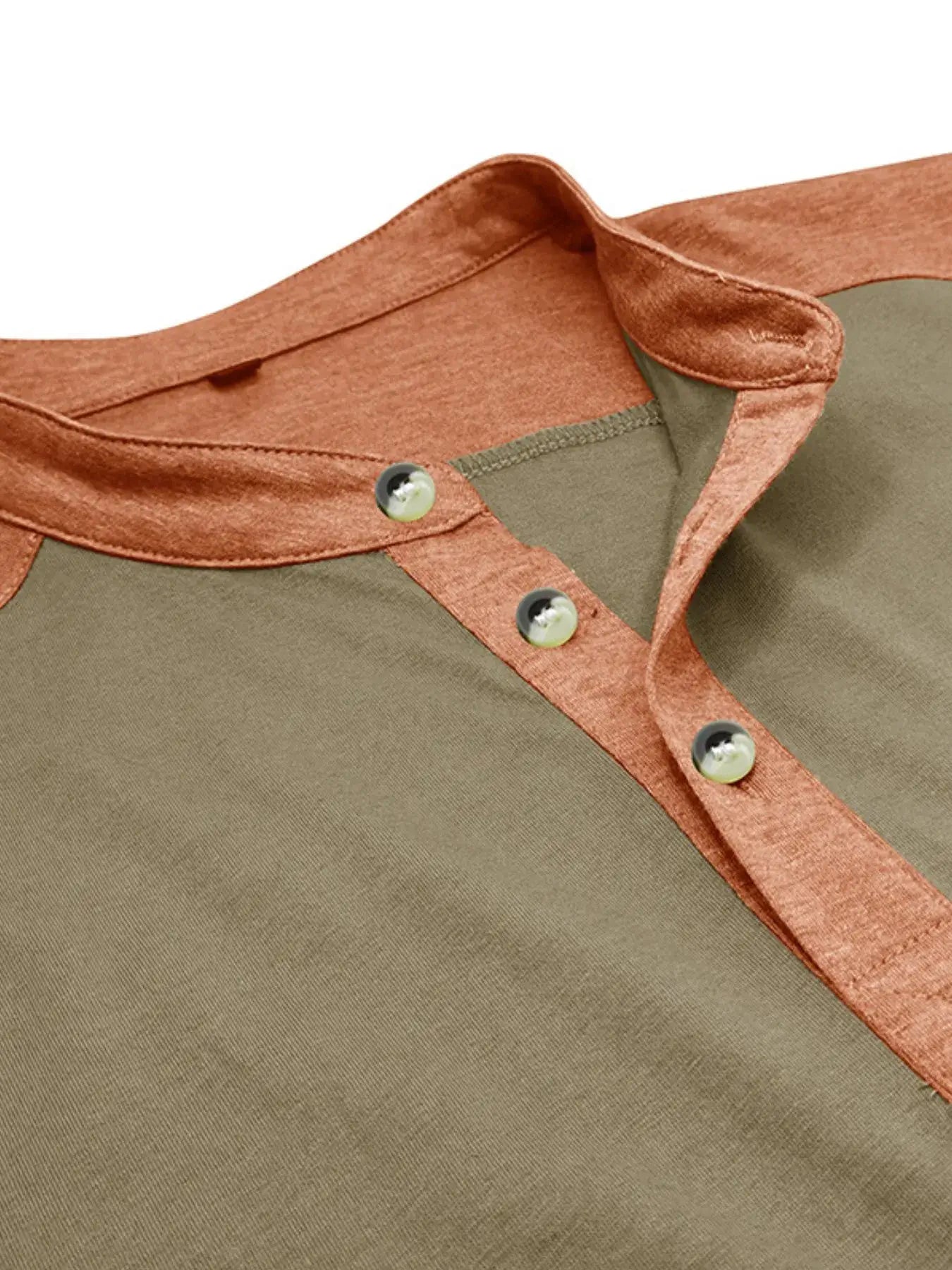 Men's Plus Size Color Block Short Sleeve Polo Shirt