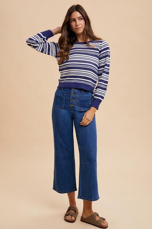 Annie Wear Button Fly High Waist Jeans - Clothes For Her Online Store
