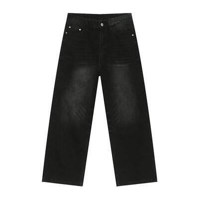 High Rise Wide Leg Casual Jeans - Clothes For Her Online Store