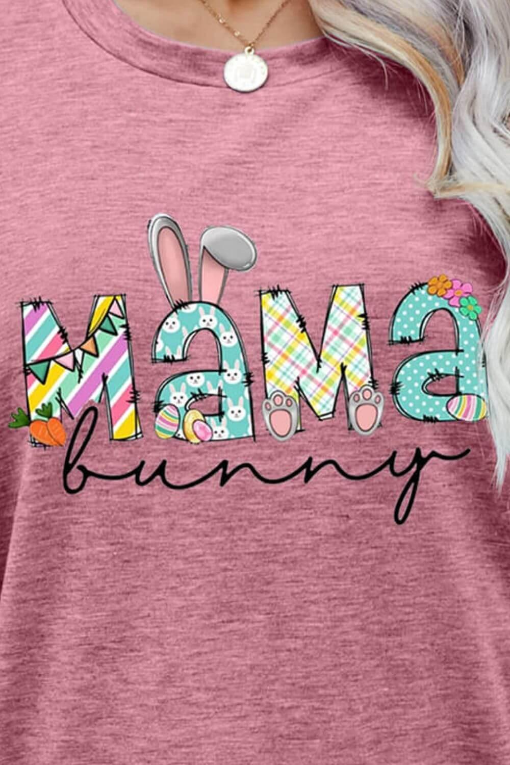 MAMA BUNNY Easter Graphic Tee - Clothes For Her Online Store