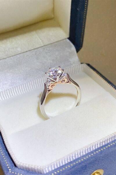 2 Carat Moissanite 925 Sterling Silver Ring - Clothes For Her Online Store