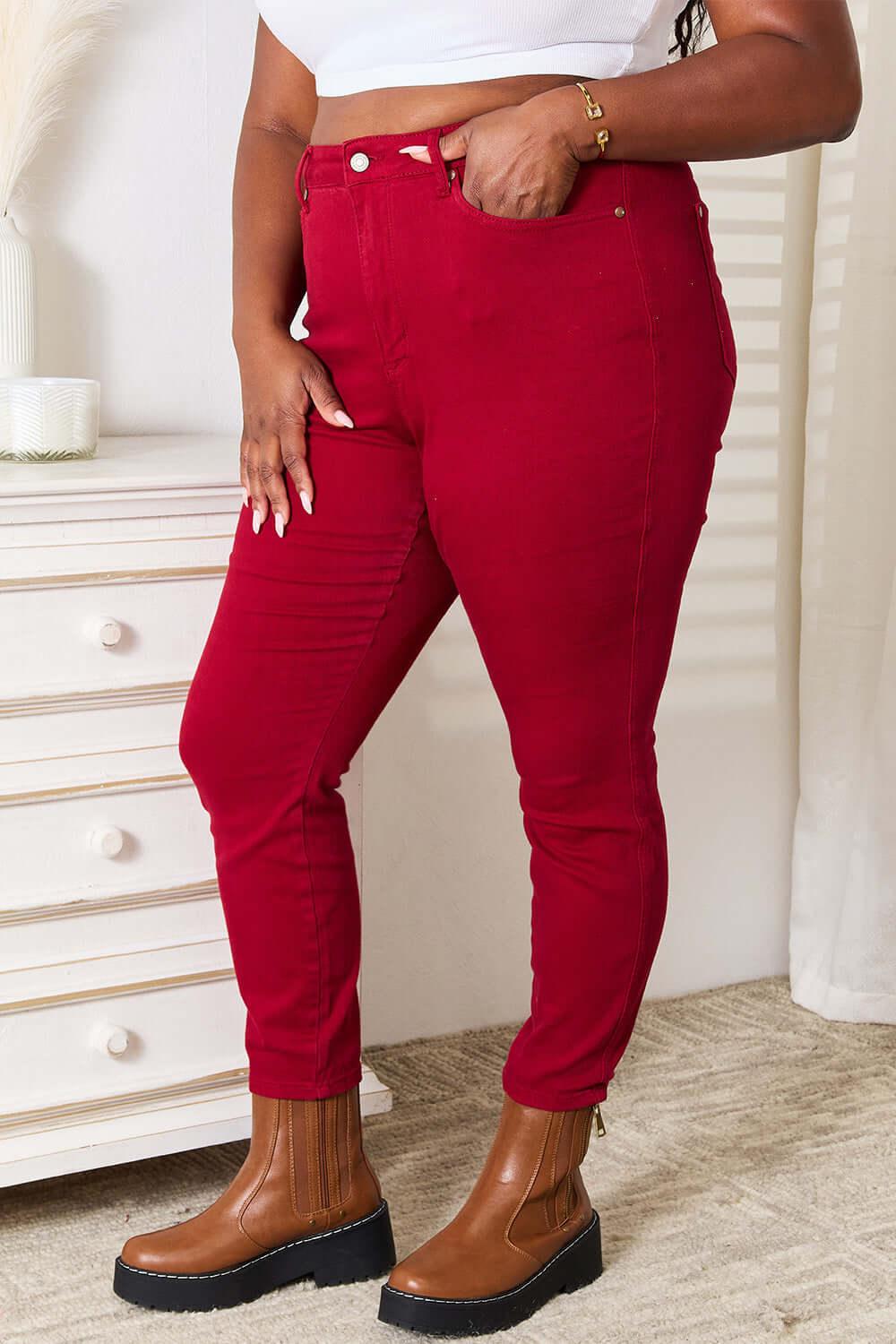 Judy Blue Full Size High Waist Tummy Control Skinny Jeans - Clothes For Her Online Store