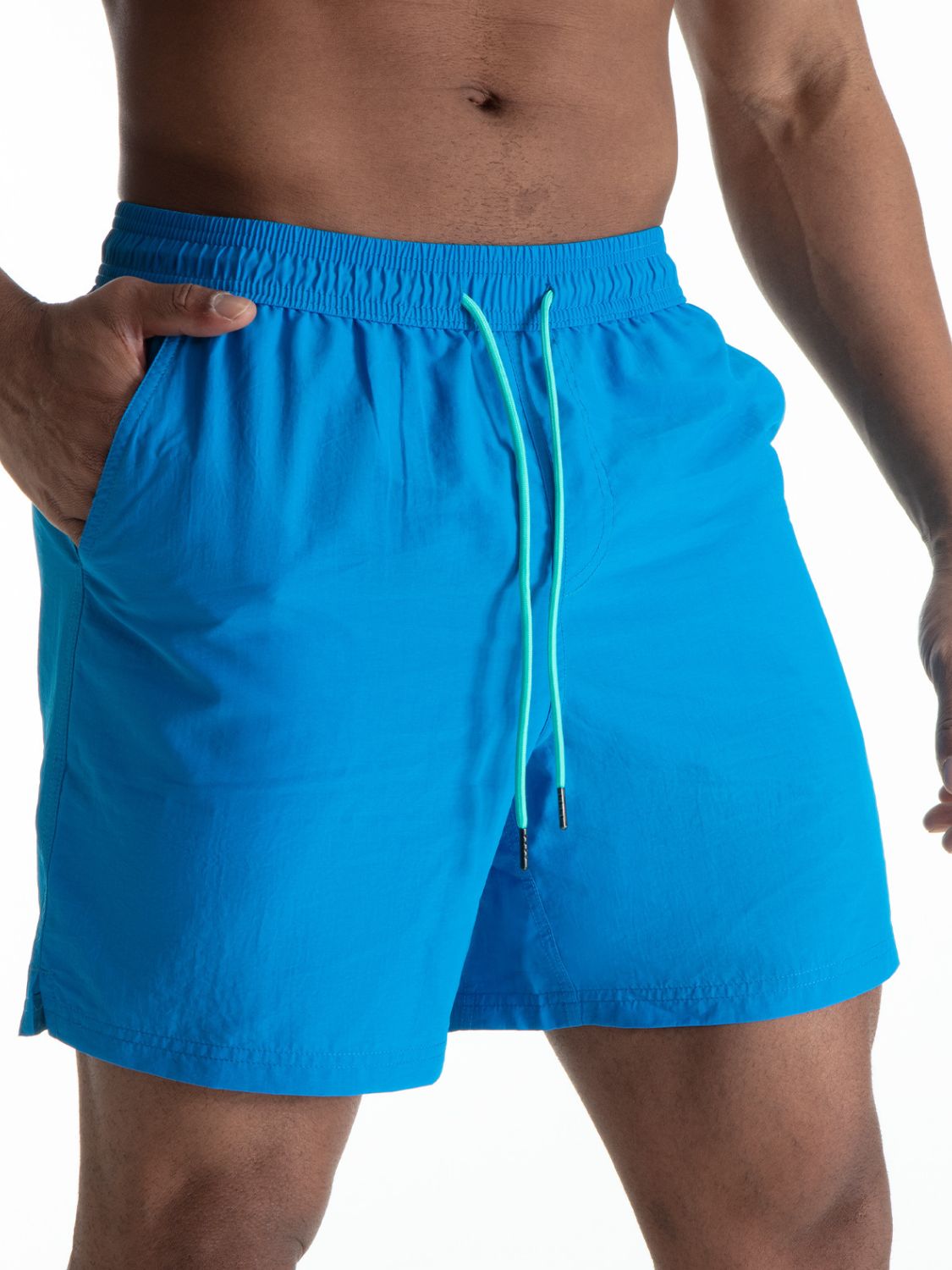 Men's Plus Size Drawstring Shorts with Pockets