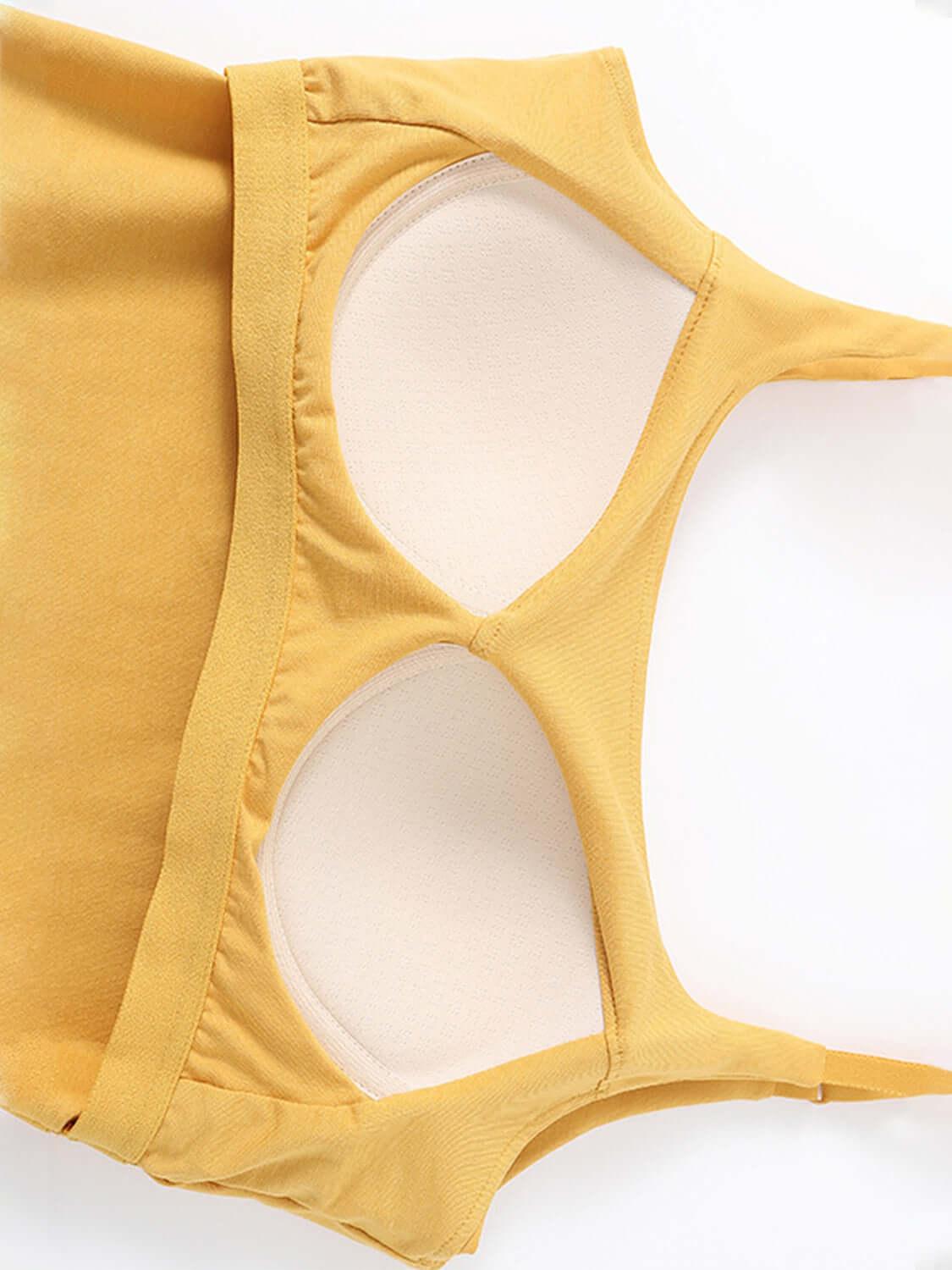 Scoop Neck Cropped Cami with Chest Pads - Clothes For Her Online Store