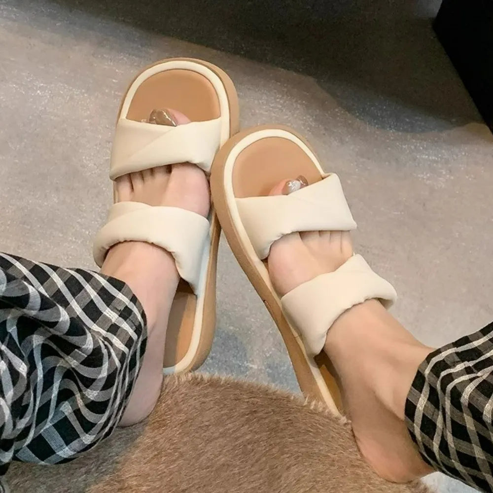 Open Toe Flats Sandals