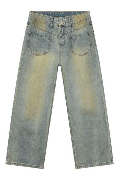 Men's Distressed Backward Jeans - Clothes For Her Online Store