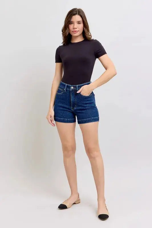 Judy Blue High Waist Tummy Control Denim Shorts