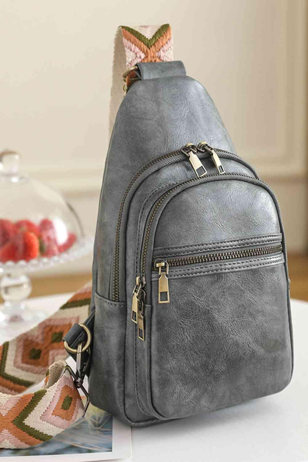 Adored It's Your Time PU Leather Sling Bag - Clothes For Her Online Store