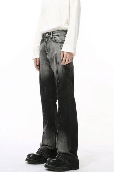 Pocketed High Waist Jeans - Clothes For Her Online Store
