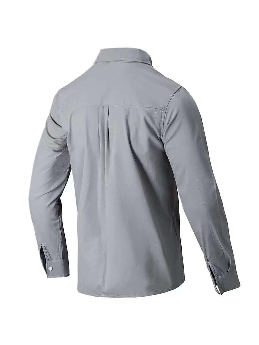 Men's Full Size Collared Neck Button Down Shirt Plus Size - Clothes For Her Online Store