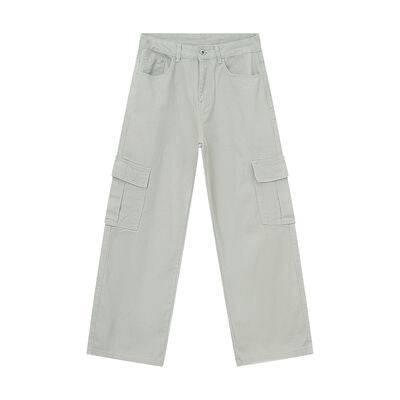 Wide Leg Cargo Jeans - Clothes For Her Online Store