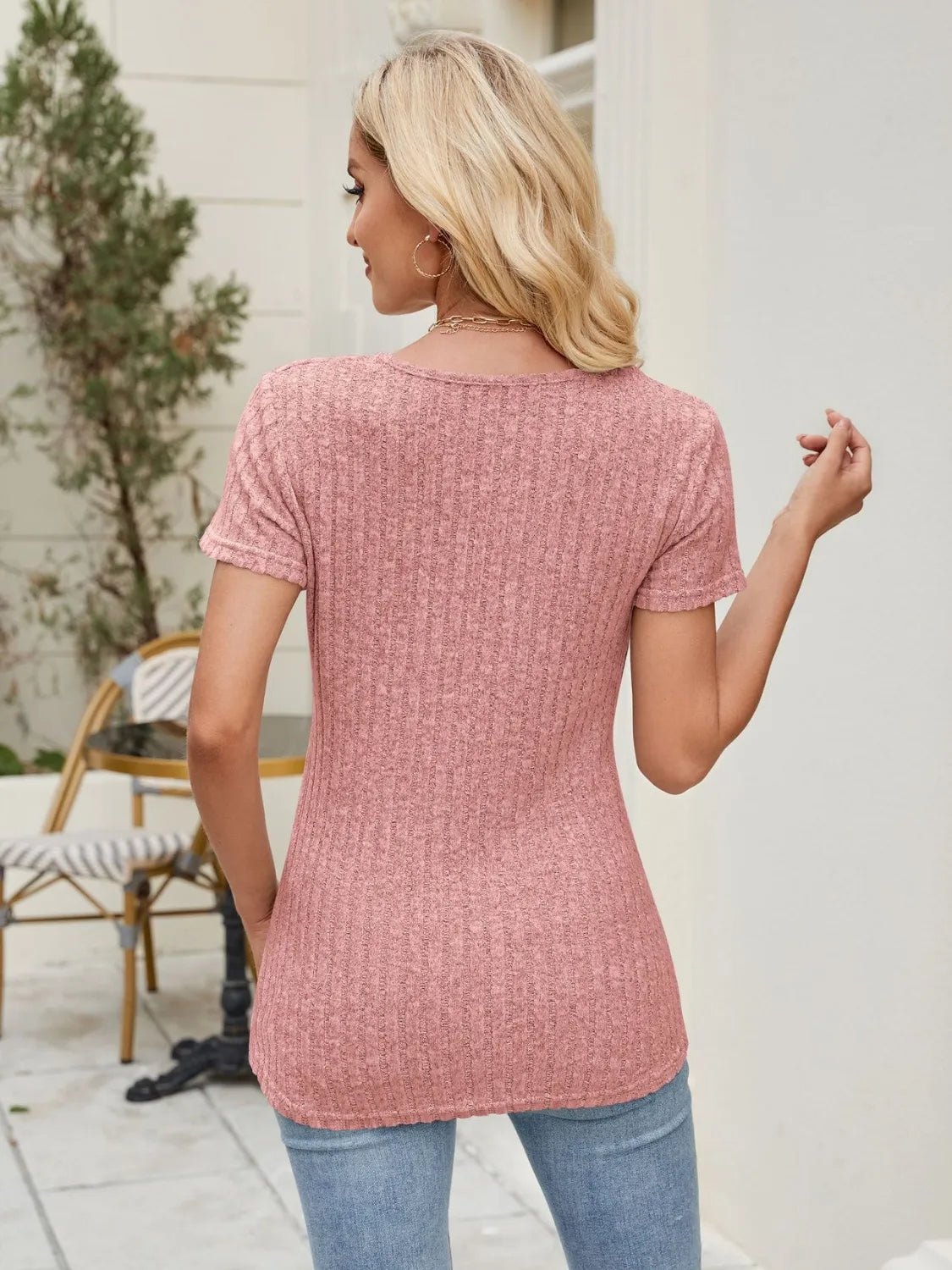 Round Neck Short Sleeve T-Shirt