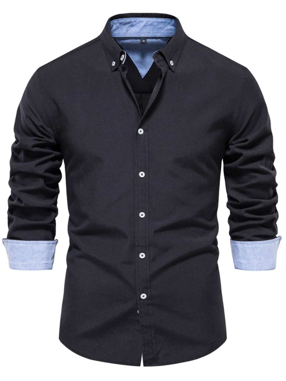 Men's Button Down Collared Neck Shirt - Clothes For Her Online Store