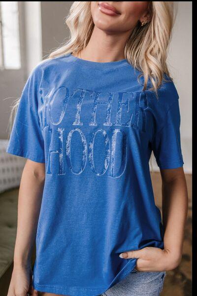 MOTHERHOOD Letter Graphic T-Shirt - Clothes For Her Online Store