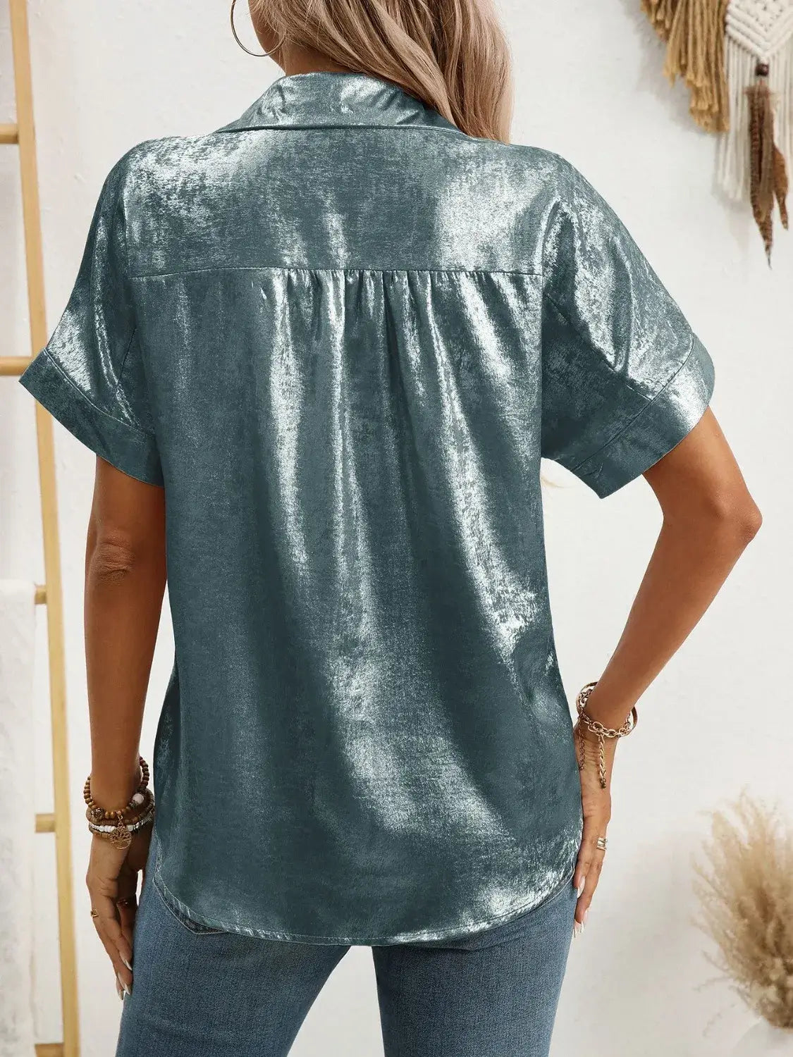 Button Up Short Sleeve Shirt