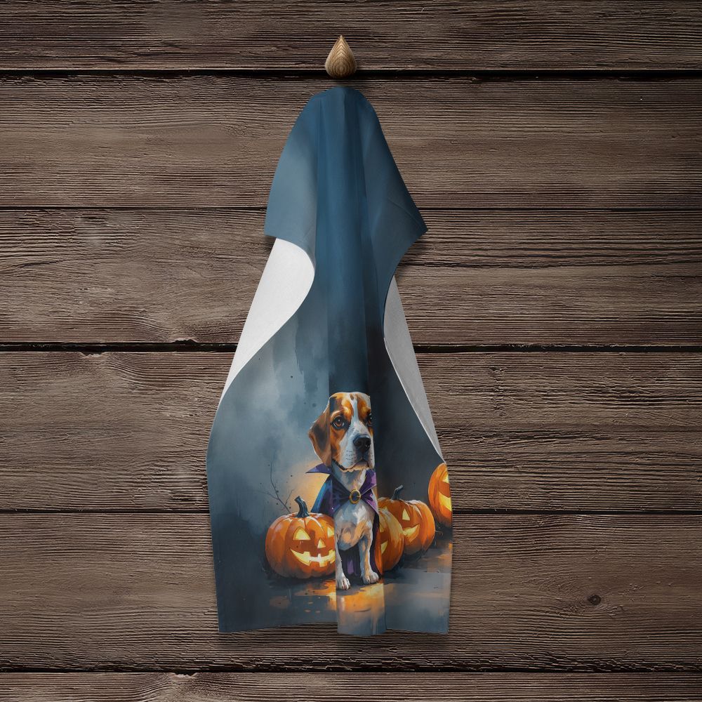 Beagle Puppy Halloween Kitchen Towel Dish Cloths Guest Hand Towel Decorative Bathroom Towel for Face,Tea, Dishcloth, Kitchen and Bath