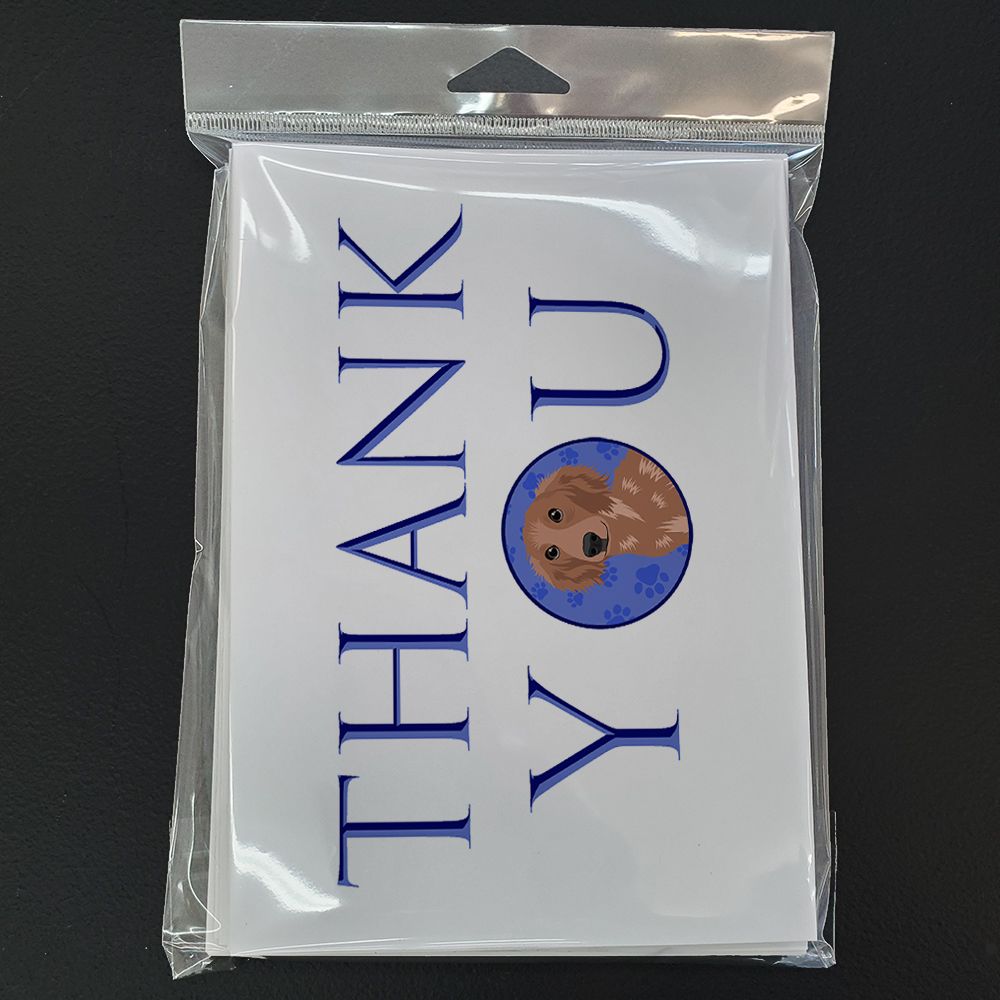 Chihuahua Red #2 Thank You Greeting Cards Pack of 8 Blank Cards with Envelopes Whimsical A7 Size 5x7 Blank Note Cards