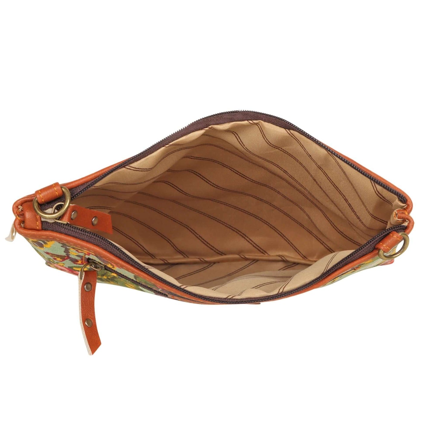 Grayson Wide Crossbody Bag w/ Pocket - Summer Jungle