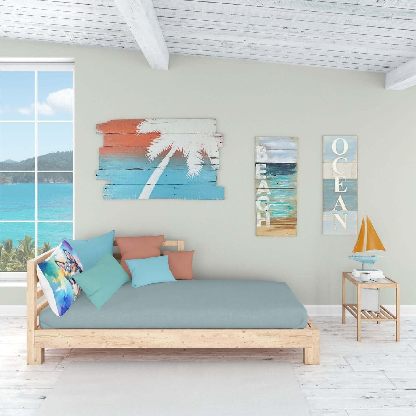 Siberian Husky Hippie Dawg Standard Pillowcase Lightweight Super Soft Easy Care Decorative Artwork Pillowcase, Standard