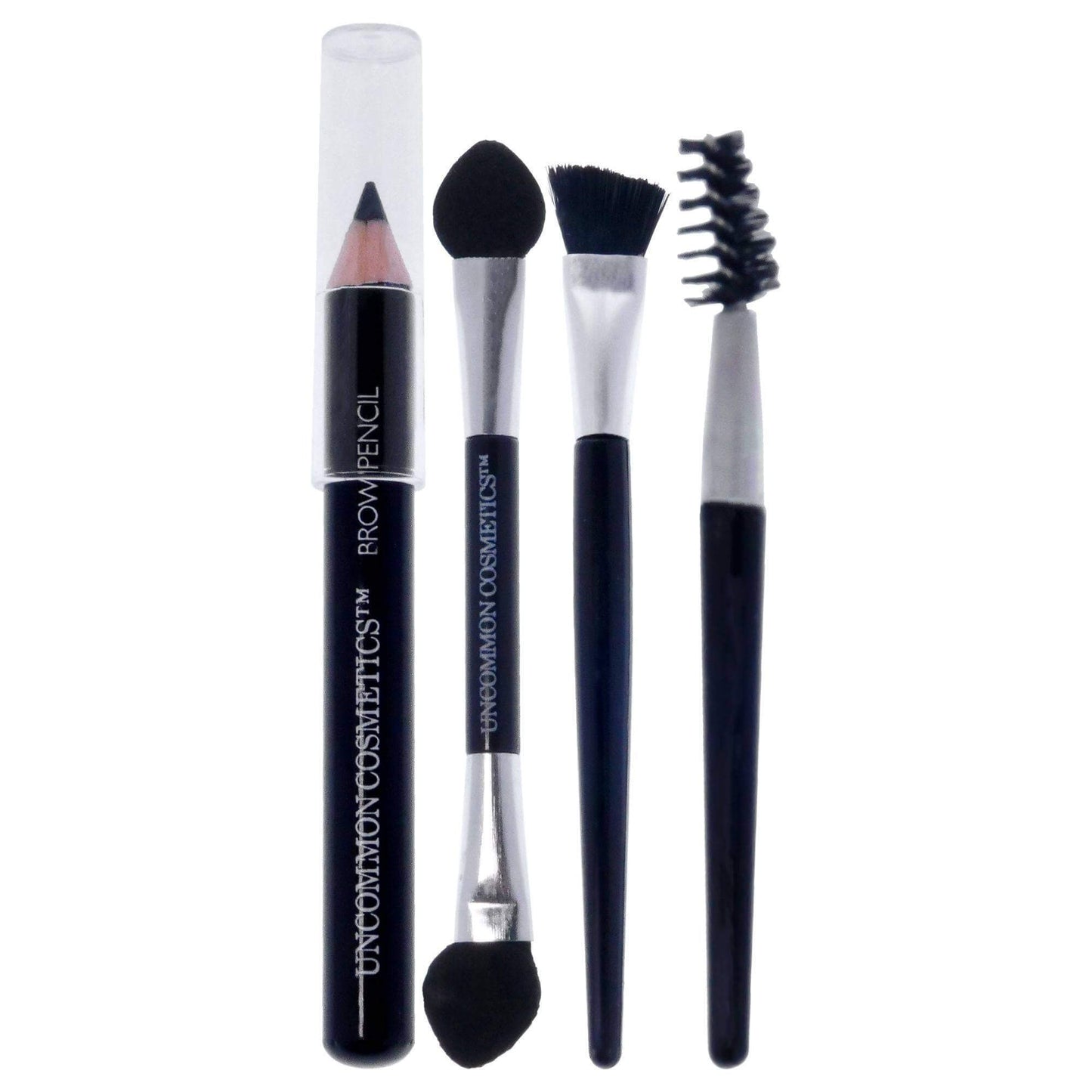 The Brow Bar by Uncommon Cosmetics for Women - Eyebrow Pencil, Eyebrow Powder Brush, Brow Angled Brush, Spoolie, 0.05oz Eyebrow Wax, 0.2oz Brow Gel, 0.48oz Brow Powders - Clothes For Her Online Store