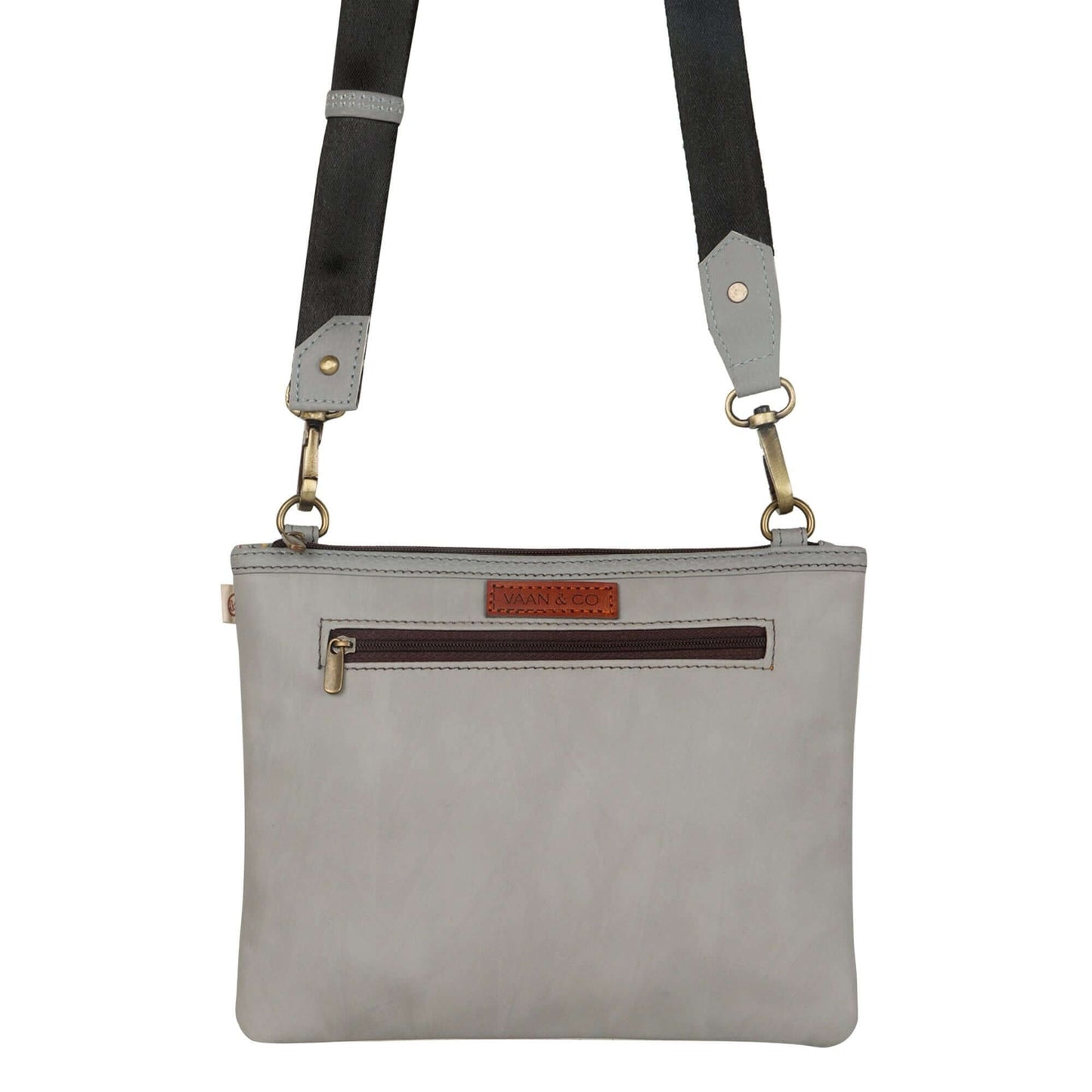 FOXIE - Grayson Wide Crossbody with Front Pocket in White