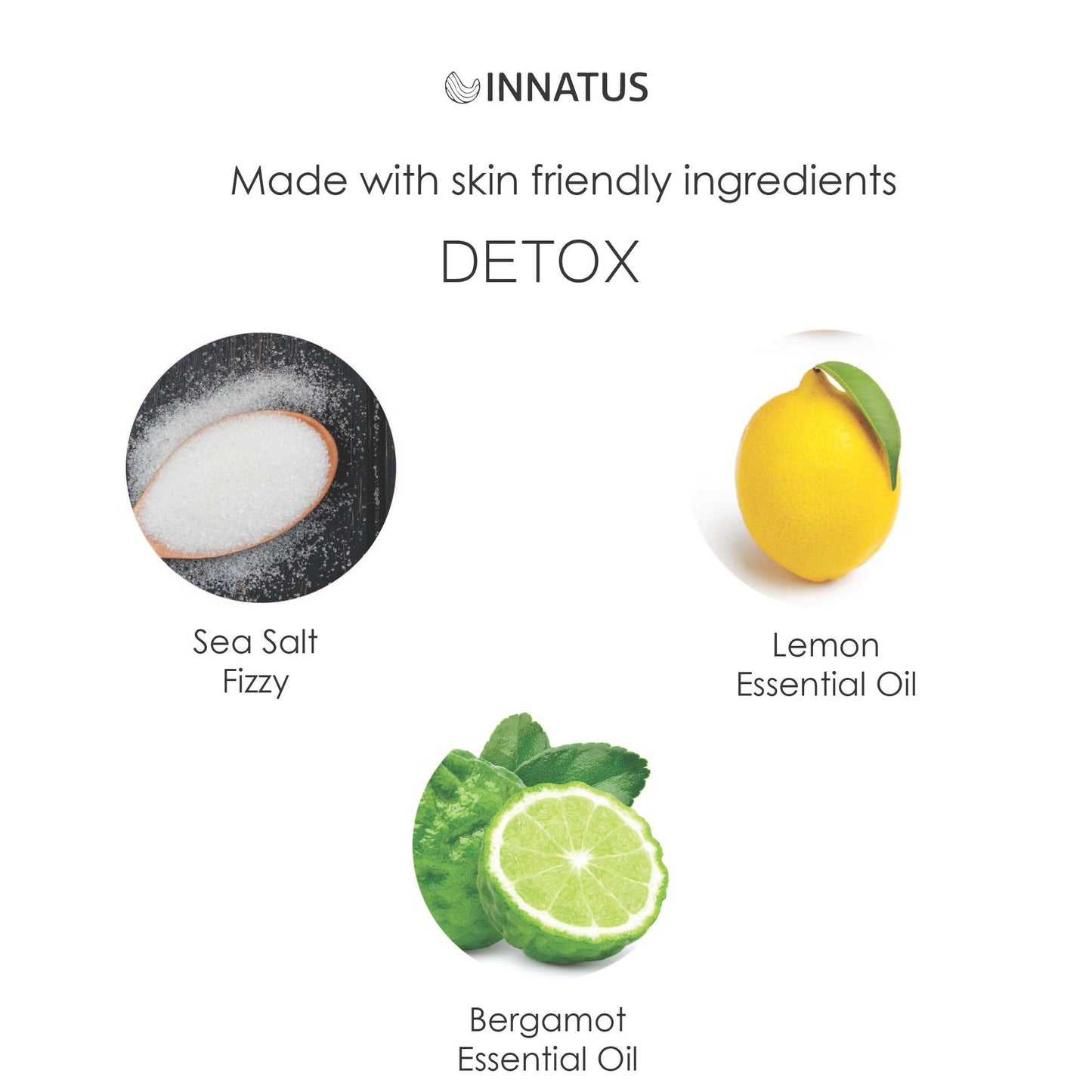 Sea Salt Fizzy Deconstructed Detox Bath Bomb – 14oz Bath Fizz – Infused with Spearmint, Lemon, Bergamot & Lavender Oils for Skin Cleansing & Relaxation