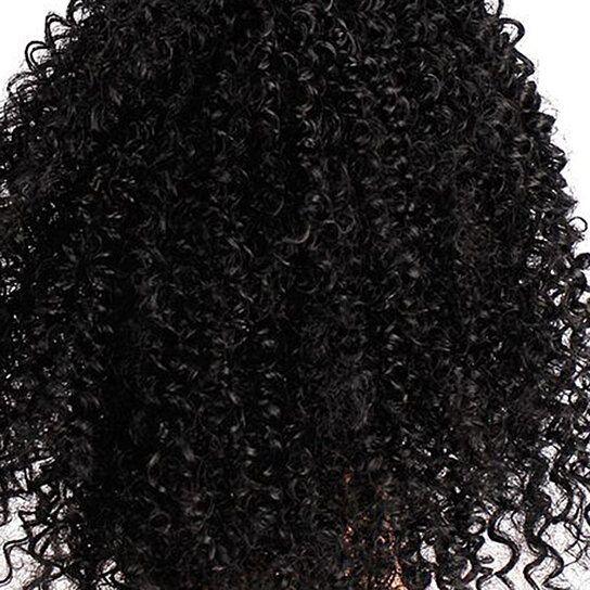 Women Synthetic Hair Afro Curly Ponytail Puff Short Wig Extension Hairpiece - Clothes For Her Online Store