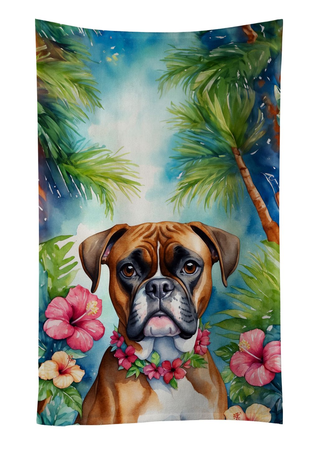 Boxer Luau Kitchen Towel Dish Cloths Guest Hand Towel Decorative Bathroom Towel for Face,Tea, Dishcloth, Kitchen and Bath