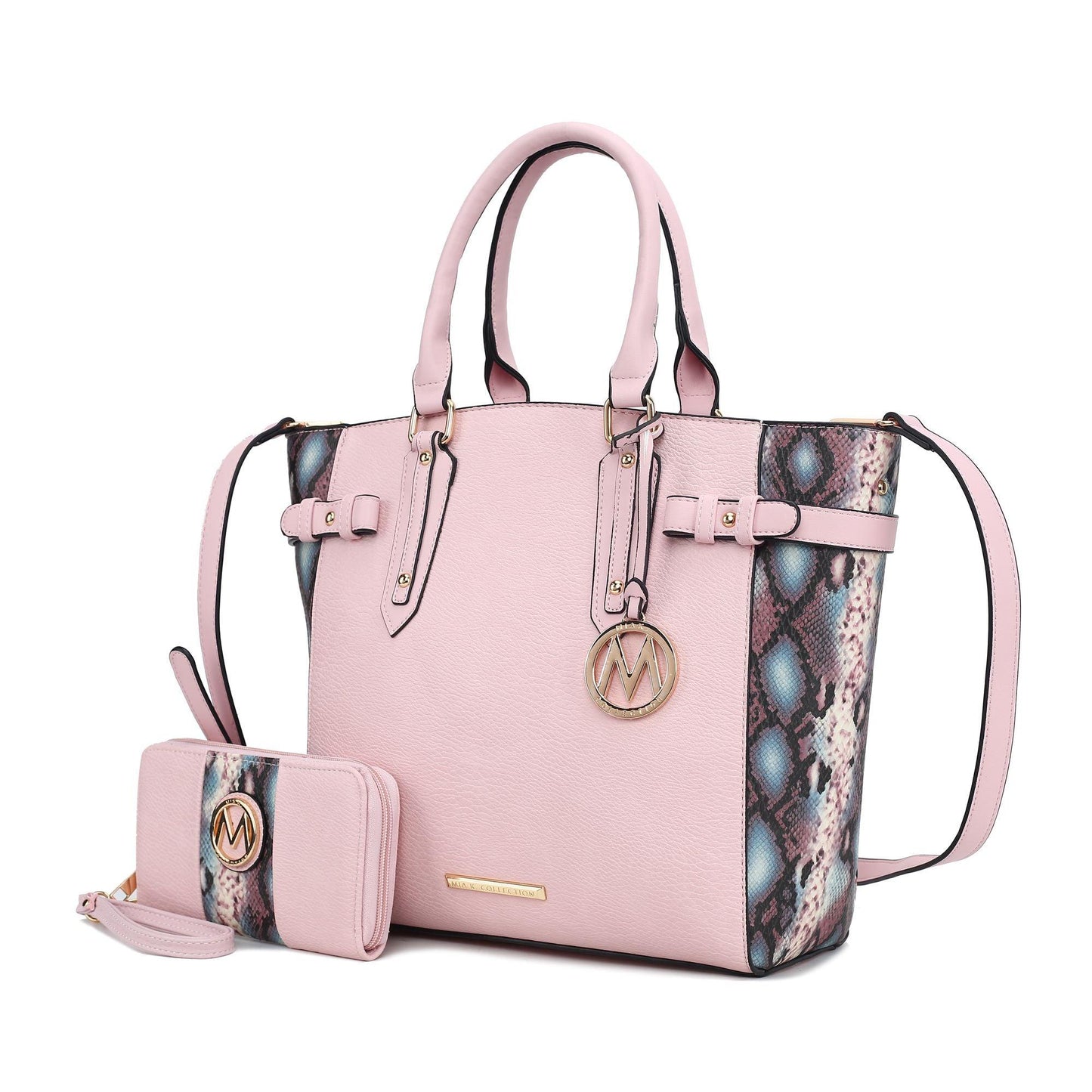 MKF Collection Joelle Faux Snake Embossed Women Tote bag with matching Wallet by Mia K - Clothes For Her Online Store