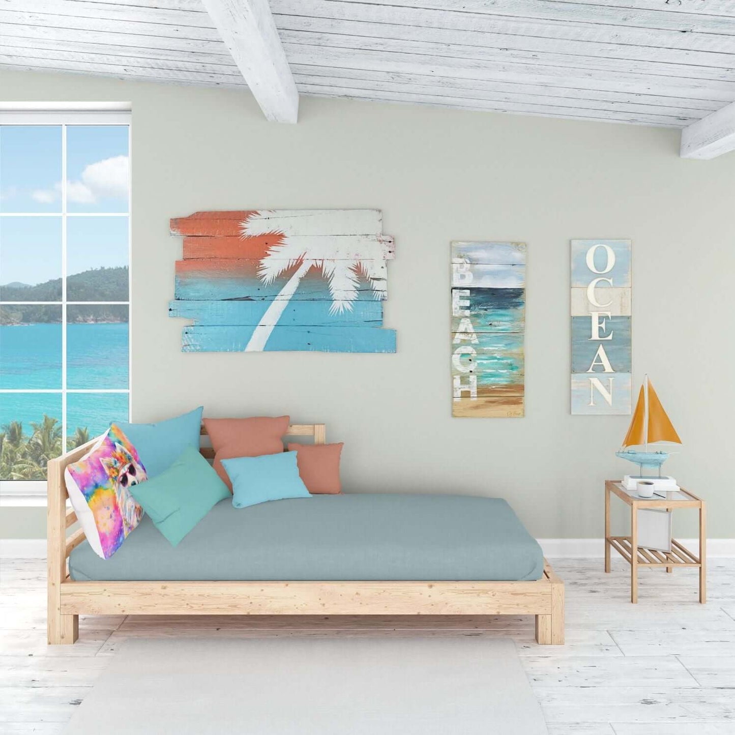 Samoyed Hippie Dawg Standard Pillowcase Lightweight Super Soft Easy Care Decorative Artwork Pillowcase, Standard