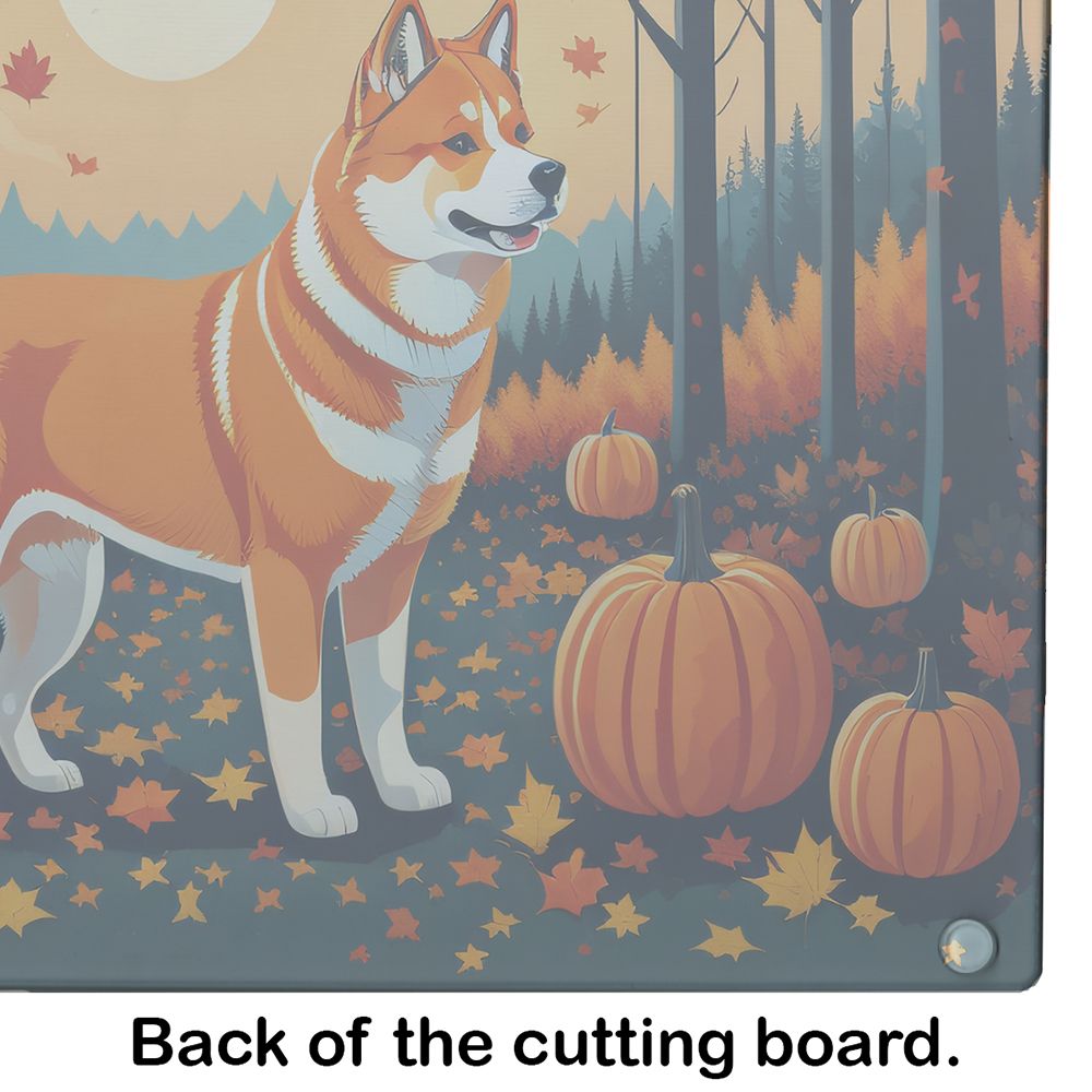 NEW Akita Fall Glass Cutting Board Decorative Tempered Glass Kitchen Cutting and Serving Board Large Size Chopping Board