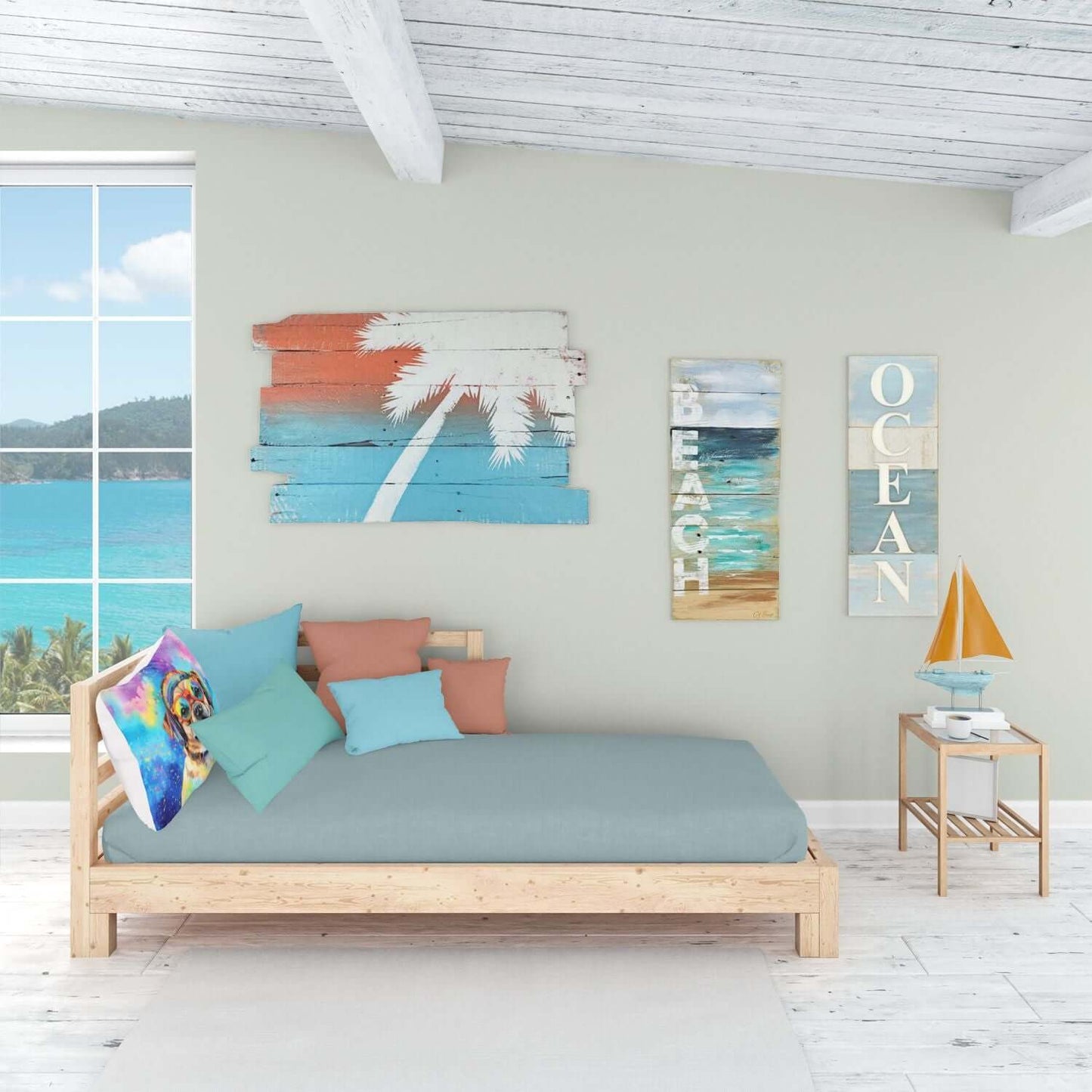 Pug Hippie Dawg Standard Pillowcase Lightweight Super Soft Easy Care Decorative Artwork Pillowcase, Standard