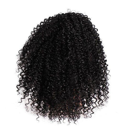 Women Synthetic Hair Afro Curly Ponytail Puff Short Wig Extension Hairpiece - Clothes For Her Online Store