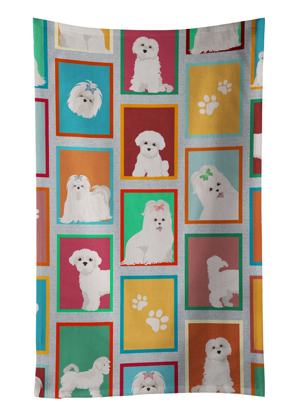Lots of Maltese Kitchen Towel Dish Cloths Guest Hand Towel Decorative Bathroom Towel for Face,Tea, Dishcloth, Kitchen and Bath