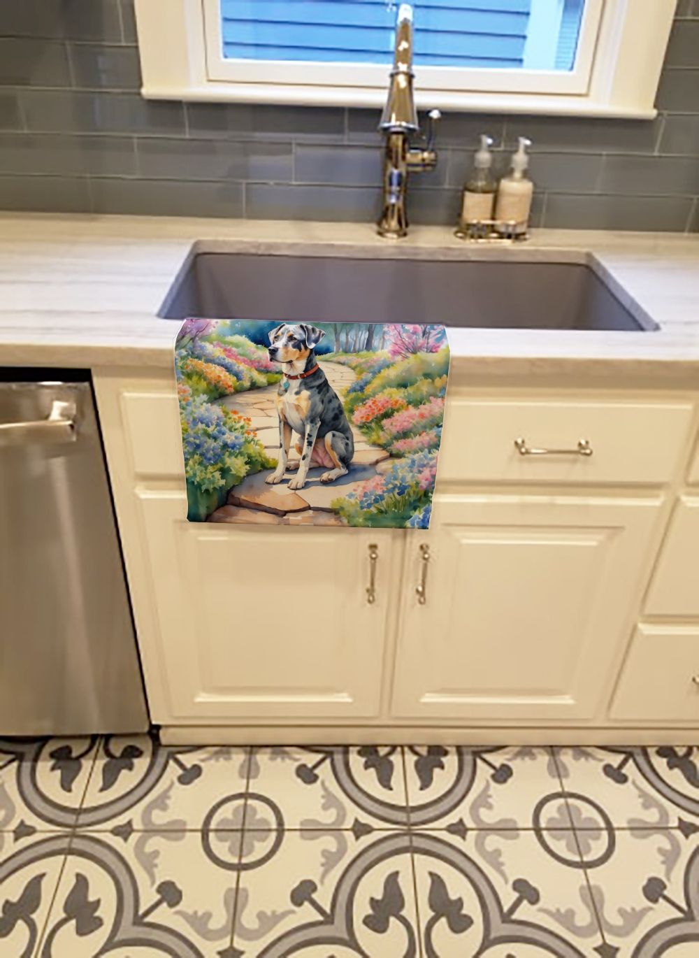 Catahoula Spring Path Kitchen Towel Dish Cloths Guest Hand Towel Decorative Bathroom Towel for Face,Tea, Dishcloth, Kitchen and Bath