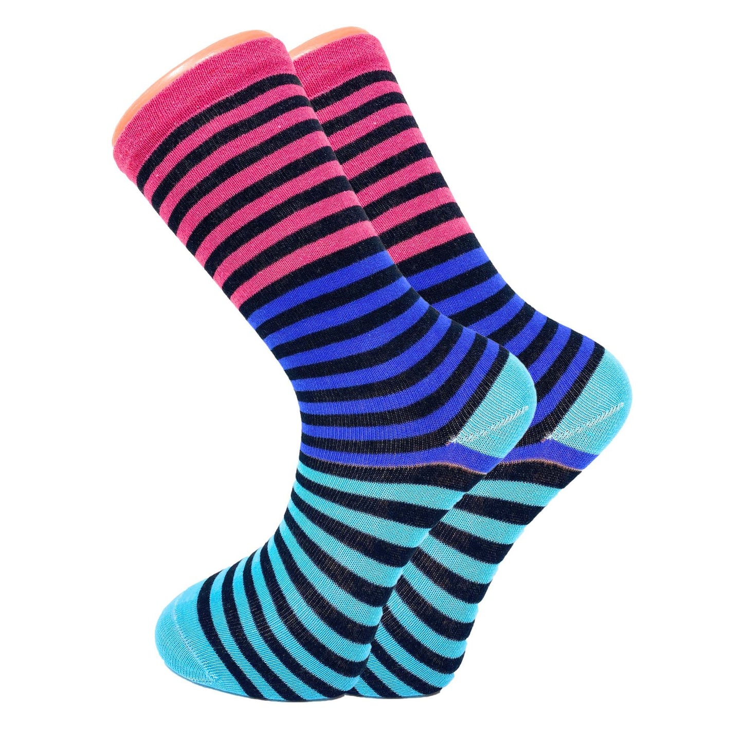 Colorful Funny Socks Novelty Crazy Cotton Crew Dress Socks 6 Pairs
