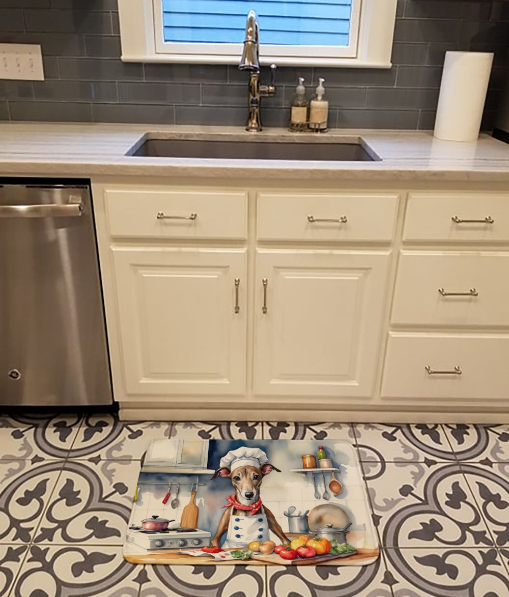 Greyhound The Chef Memory Foam Kitchen Mat Machine Washable Anti-Fatigue Mat Cushion Comfort Bath Mat or Kitchen Rug