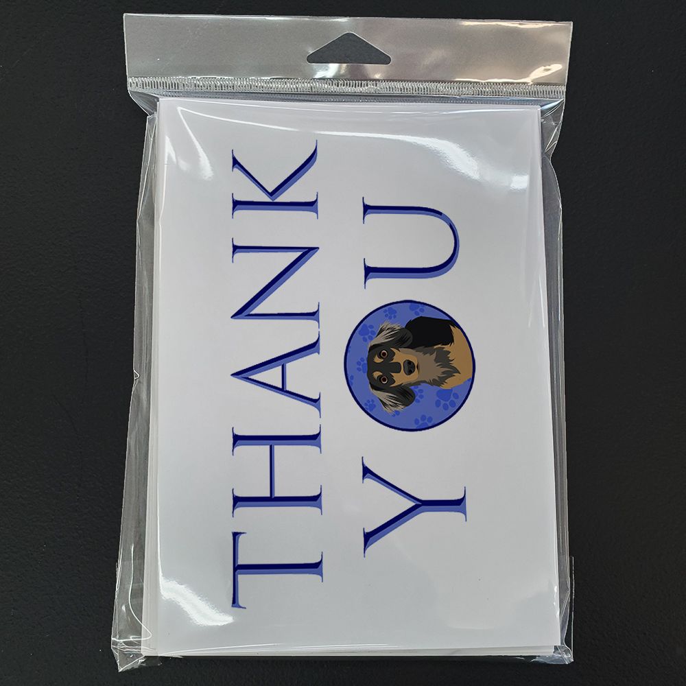 Chihuahua Black and Tan #4 Thank You Greeting Cards Pack of 8 Blank Cards with Envelopes Whimsical A7 Size 5x7 Blank Note Cards