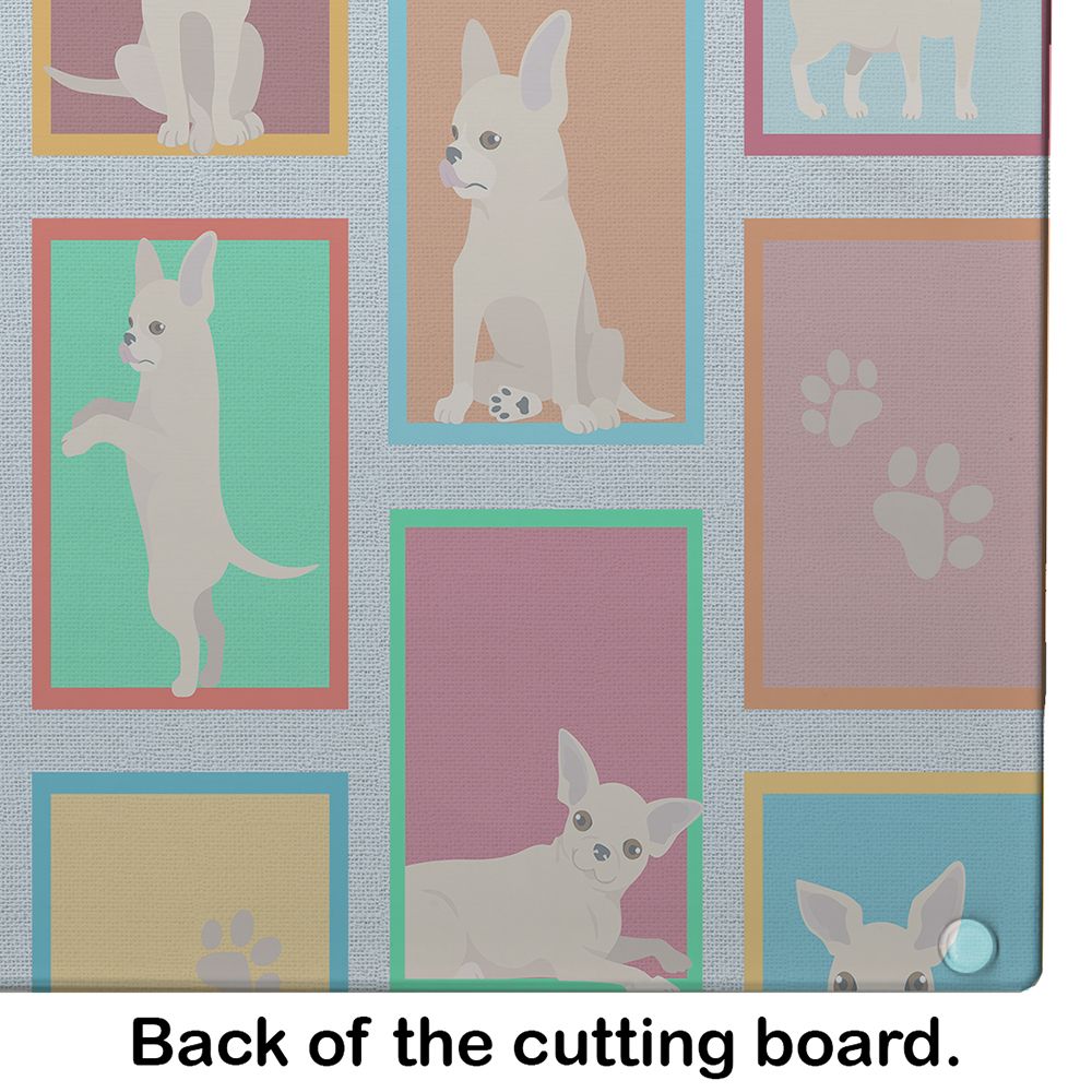 NEW Lots of Chihuahua Glass Cutting Board Decorative Tempered Glass Kitchen Cutting and Serving Board Large Size Chopping Board
