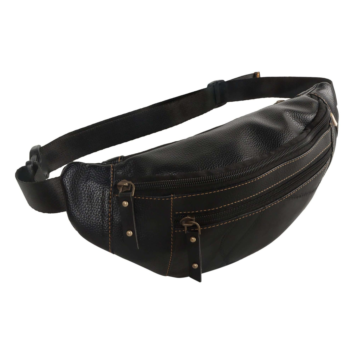 VAAN & CO. - Fanny Pack with Front Pocket in Black
