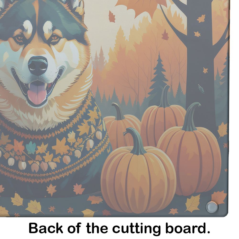NEW Akita Fall Glass Cutting Board Decorative Tempered Glass Kitchen Cutting and Serving Board Large Size Chopping Board