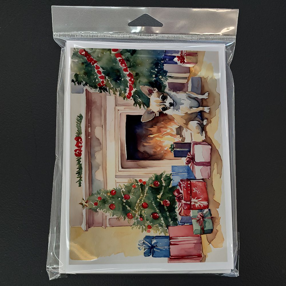 Chihuahua Christmas Greeting Cards Pack of 8 Blank Cards with Envelopes Whimsical A7 Size 5x7 Blank Note Cards