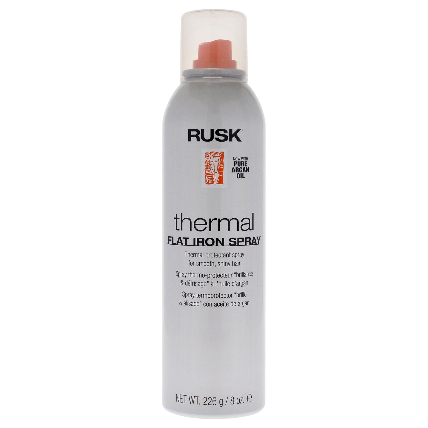 Thermal Flat Iron Spray by Rusk for Unisex - 8.8 oz Hair Spray