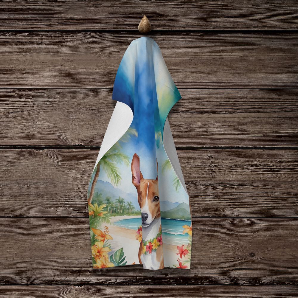 Basenji Luau Kitchen Towel Dish Cloths Guest Hand Towel Decorative Bathroom Towel for Face,Tea, Dishcloth, Kitchen and Bath