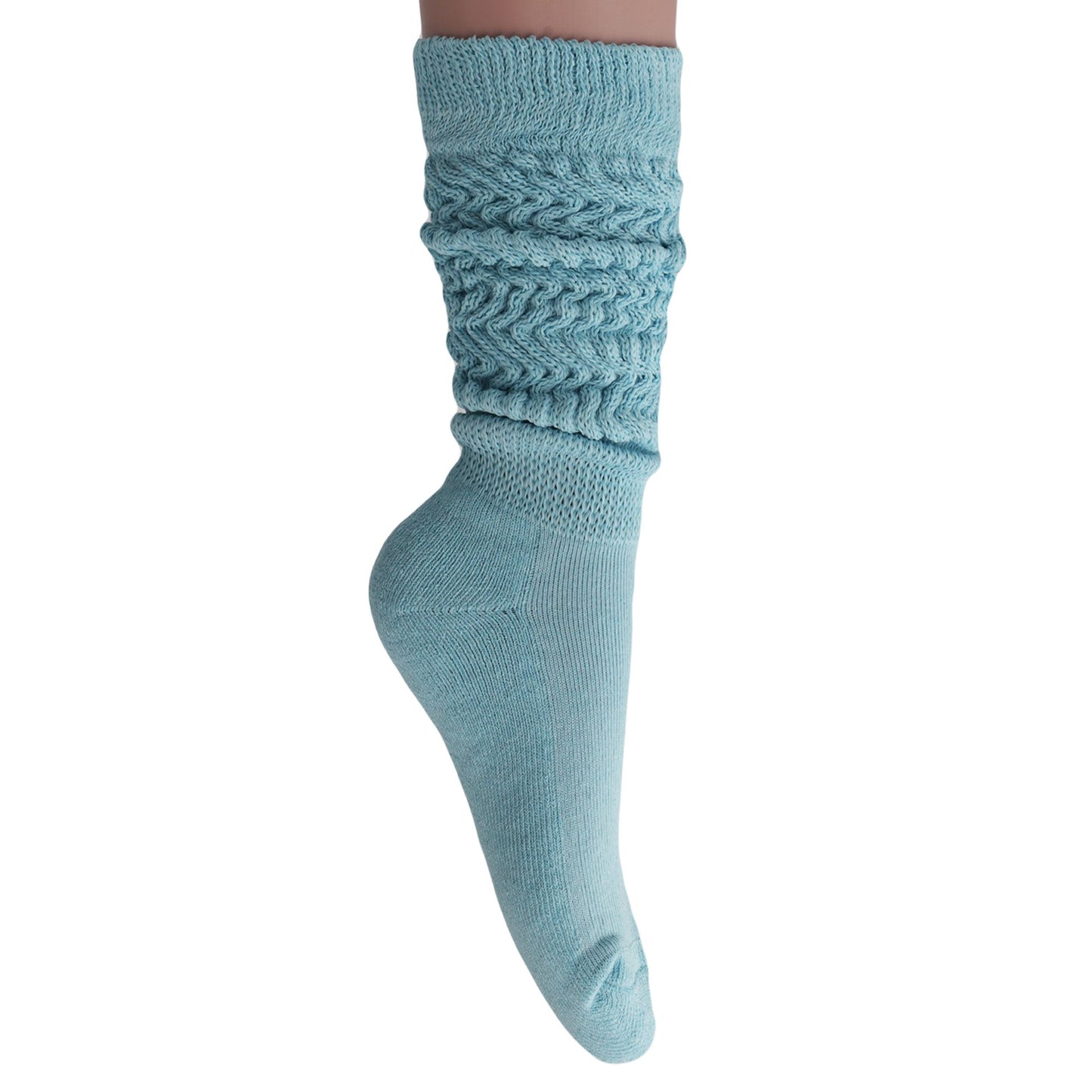 Slouch Socks for Women Extra Long Heavy Slouchy Scrunch Cotton Socks 1 Pair Shoe Size 5 to 10