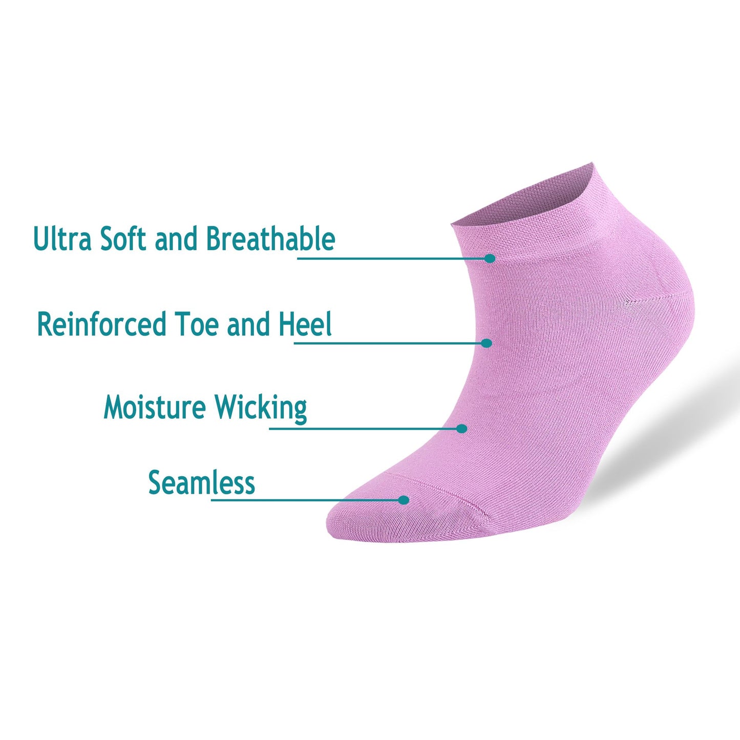 Bamboo Low Cut Ankle Socks for Women 8 Pairs Soft Thin Women Casual Socks with Gift Box