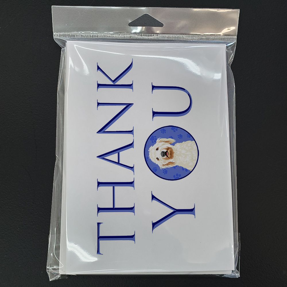 Doodle Cream #6 Thank You Greeting Cards Pack of 8 Blank Cards with Envelopes Whimsical A7 Size 5x7 Blank Note Cards