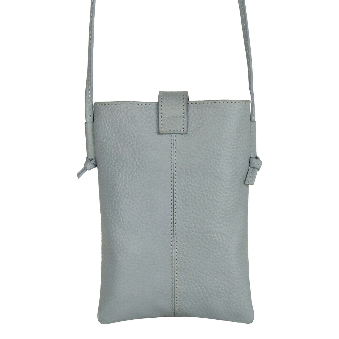 Jennie Small crossbody bag w/ slim strap closure & tassel - Cool Grey