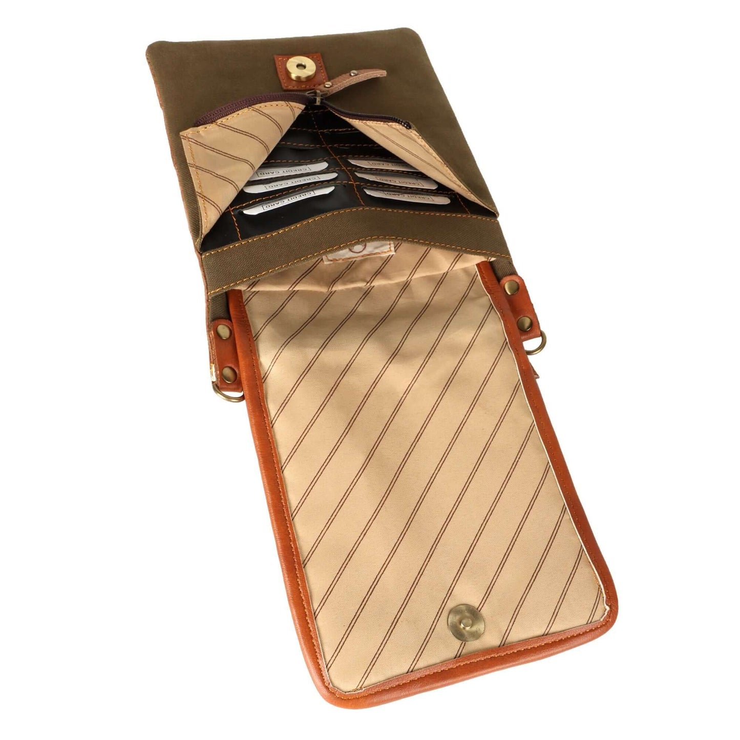 Tiah Crossbody Bag w/ Hidden CC Slots - OG Green